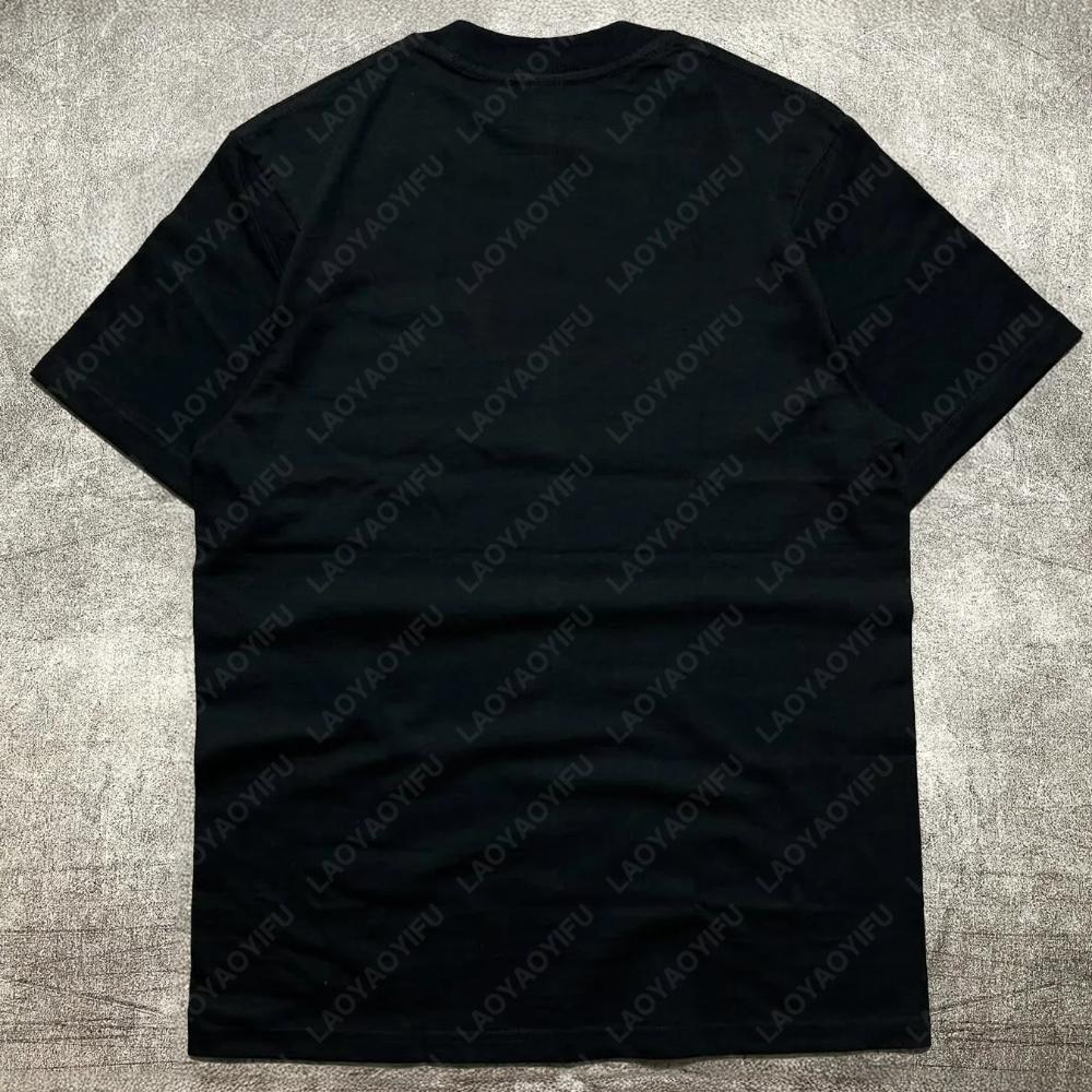 Mens Heat Transfer Print Cotton Round Neck Short Sleeve TShirt Eternity Dream Character Theme Design Fashion Male Streetwea