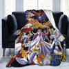Saint Seiya Anime Blanket Knights of the Zodiac Flannel Novelty Breathable Throw Blanket for Coverlet Winter