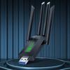 Dual Band 1200Mbps WiFi USB Adapter 2.4G+5Ghz Wi-Fi Dongle 4 Antenna 802.11AC USB3.0 High-Speed Wireless Card Receiver PC/Laptop