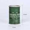 Iron Mini Oil Drum Model Chemistry Oil Drum Model Car Model Storage Box Desktop Decoration War Games Scene Model for Xmas Gifts