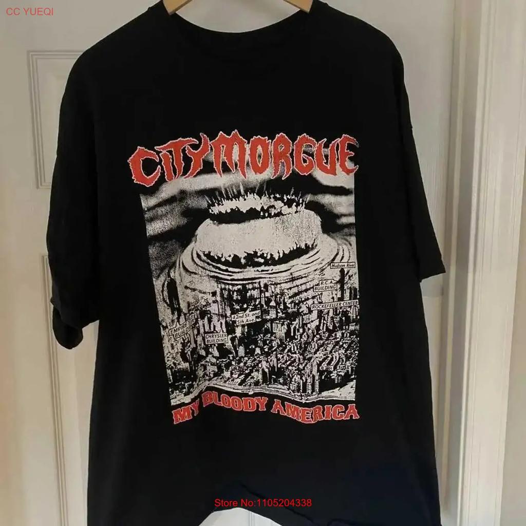City Morgue Band My Bloody America Adult Cotton T Shirt S To 5XL vintage Washed designer clothes Breathable fashion Stretched