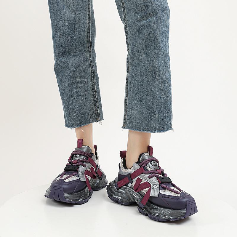 Dad shoes women's shoes new platform lace-up casual height increase sports versatile jogging shoes dad shoes sports shoes children