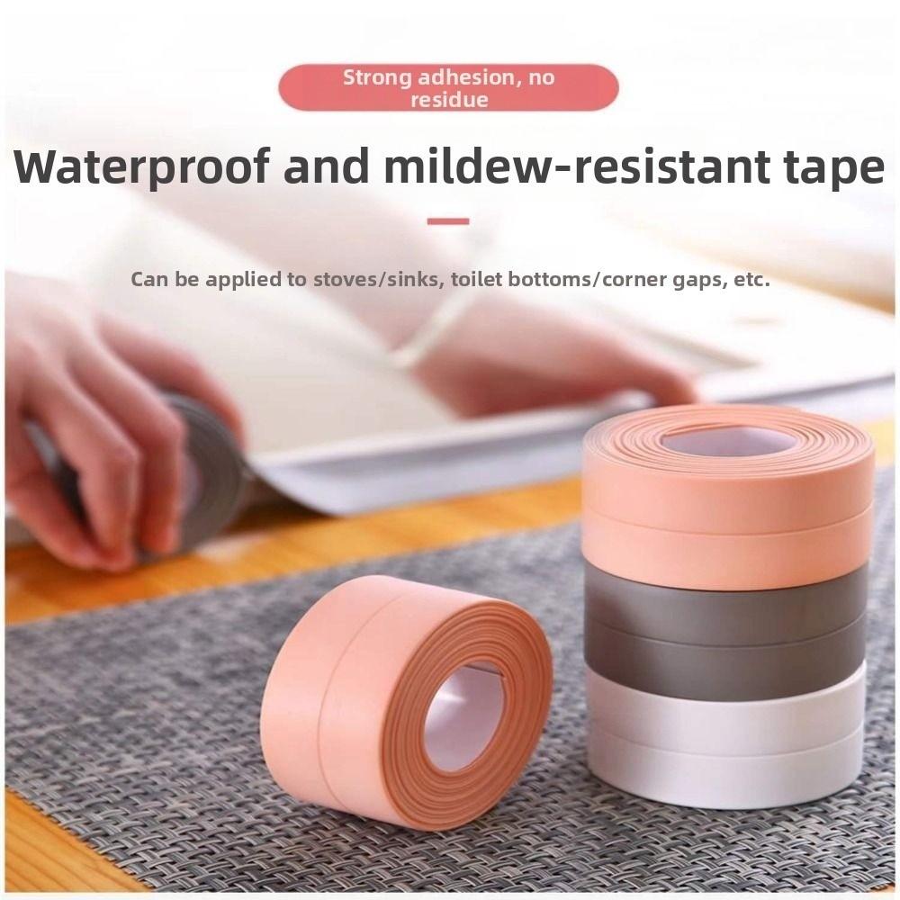 Self Adhesive Kitchen Sink Waterproof Tape Waterproof Wall Sticker Sink Edge Tape Toilet Gap