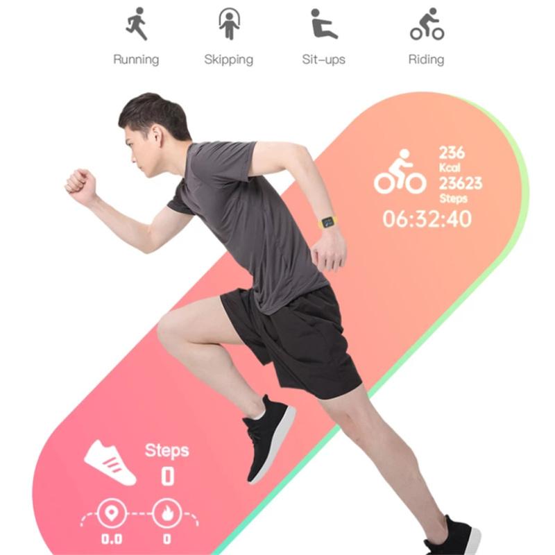 Relógio inteligente Y68 Pro compatível com Bluetooth, monitor de frequência cardíaca, masculino e feminino, rastreador de condicionamento físico, com