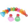 6 Stück Plastik Badmintonball Bunt Badminton Trainer Langlebig Bunte Badminton Federbälle