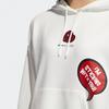 Adidas Neo Spider-Man Pattern Sports Hoodie Women hoodies White H55126
