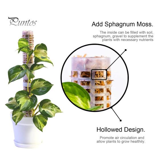 1 Set Plant Climbing Frame High Durability Stackable Plastic Moss Pole Potted Plants Climbing Supporting Stick Garden Supplies