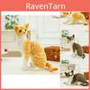 Realistic Plush Cat Toy Lifelike Short Hair Kitten Stuffed Animal Doll Wholesale