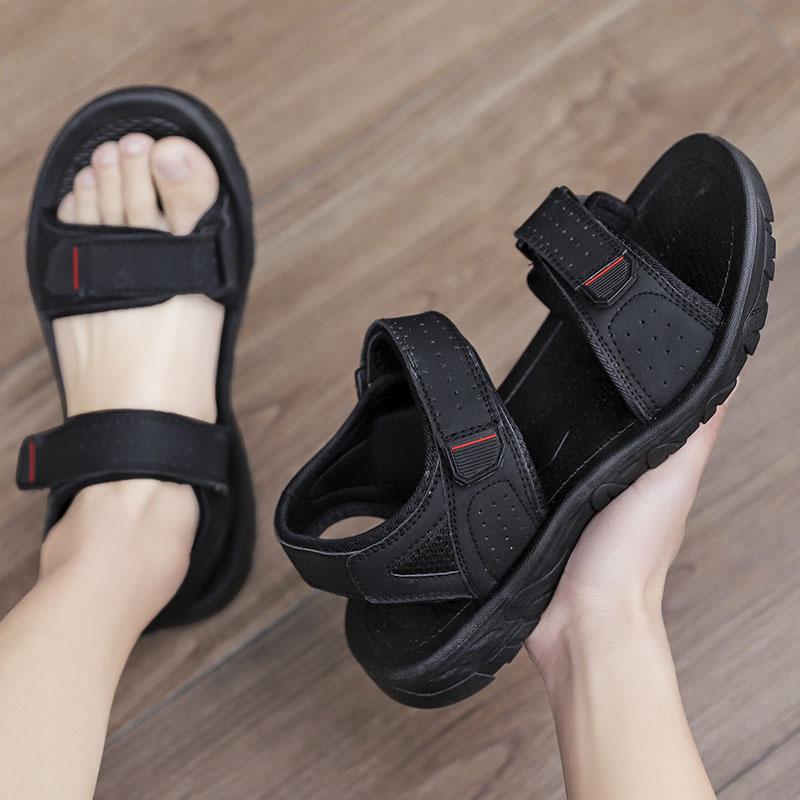 Fashion 2025 Summer New Men's Sandals Casual Plus Size Driving Shoes Outdoor Dual-use Beach Sandals Male Open Toed Comfortable Shoes