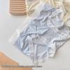 Women's Modal Ice Silk Seamless Lace Mid-Waist Briefs (4-Pack)