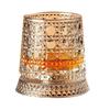 Whiskey Glass with Light-Up Base 360 Degrees Spinning Whiskey Tumbler 260ml Lead-Free Glass Unique Gift for Dad Birthday Holiday