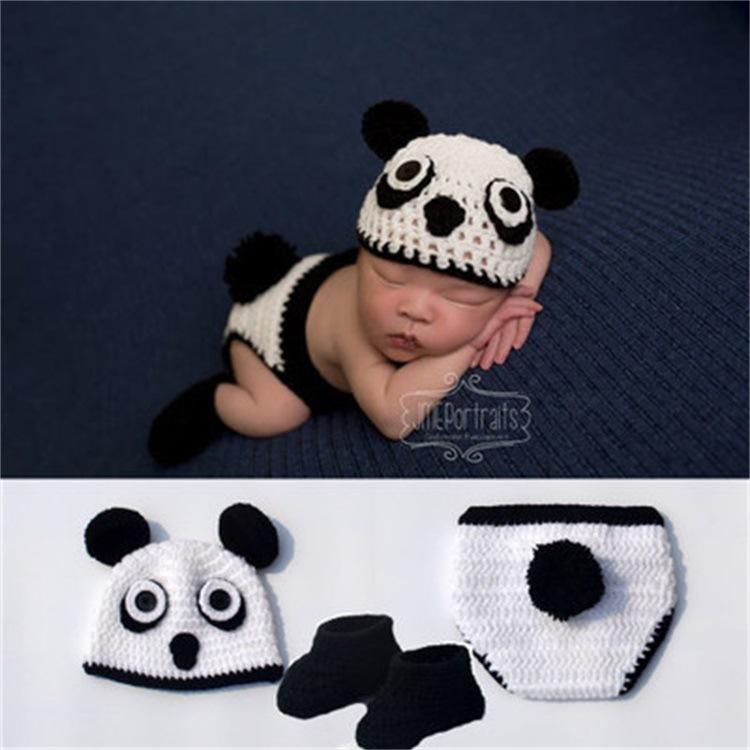 New 100-day Baby Photo Costume Full Moon Korean Style Knitted Creative Art Photo Baby Costume