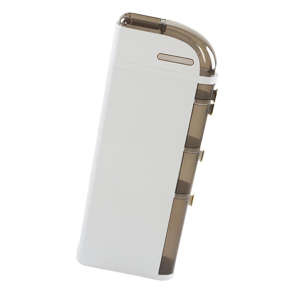 Bathroom Floor Storage Cabinet Slim Storage Cabinet with Drawers and Casters for Kitchen Home Small Gaps D