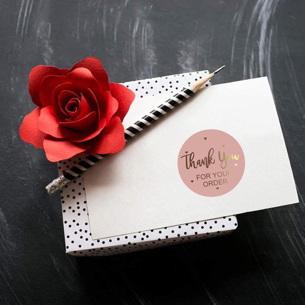 Round Seal Stickers 500pcs/roll Thank You for Your Order  Small Business Decals