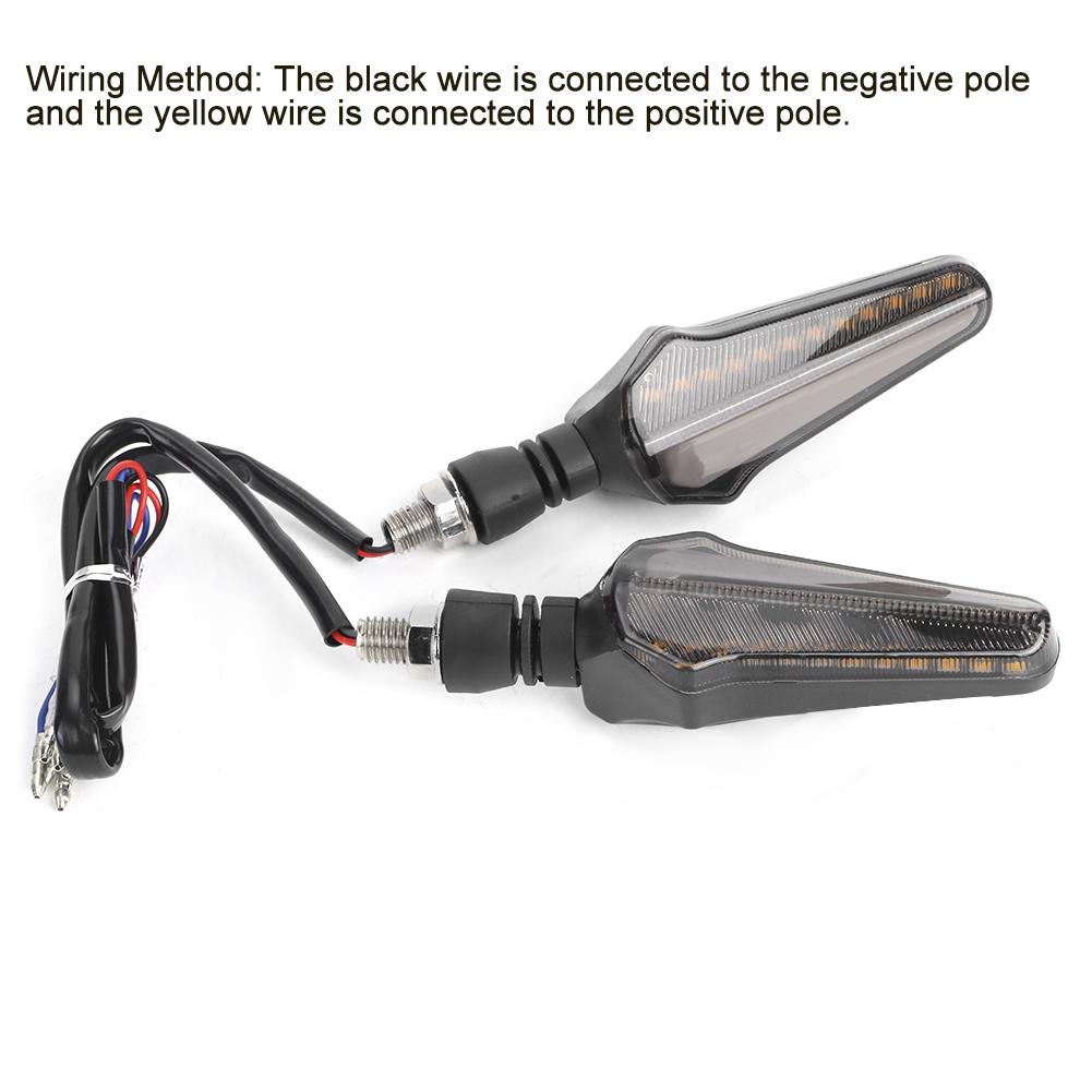 Pair of 24LED Universal Motorcycle Turn Signal Indicator Modification Accessory