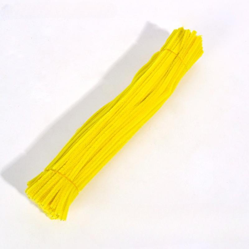 500pcs Chenille Stem Pipe Kids DIY Creative Chenille Sticks Cleaners Kindergarten Educational Handmade Material Plush Strips