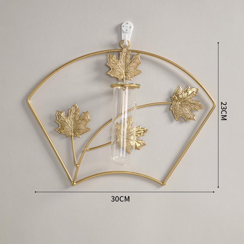 Nordische Eisenkunst Wandhänger Blumenschmuck, Kreative Wohnzimmerwanddekorationen, Bohrfreie Wandpflanzenhänge-Dekorationen