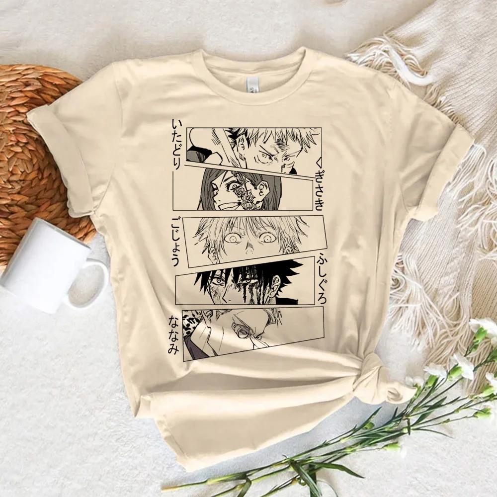 Toji Fushiguro Jujutsu Kaisen Gojo Tshirt Women Manga Designer Tshirt Girl 2000s Clothing T-shirt
