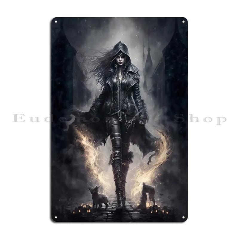 Dark Gothic World  Inoculum Art Metal Plaque Designing Garage Plaques Wall Decor Cinema Cinema Tin Sign Poster