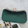 Navy Blue Party Bag Woman Velet Pearl Hasp Clutch Purse Luxury Designer Handbags Famous Cross Body Bag for Women  Flannel Wallet