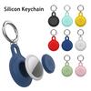 Silicon Keychain for Apple Airtags Case Protective Cover 360° Waterproof Airtag Holder Tracker Accessories AirTag Case Key Ring