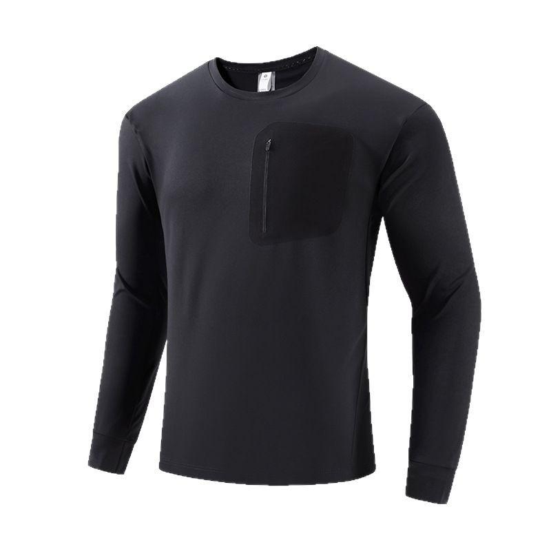 Pullover Sweatshirt Herren Frühling und Herbst Aktualisiert Langarm T-Shirt Herren Rundhals Oberteil Outdoor Aktivität Alltag Aktiv Schnelltrocknend Basis Bl