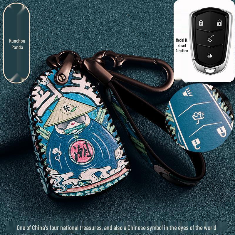 Cadillac Key Case for CT6, XT4, XT5, XT6, XTS, CT4, CT5, ATS-L - Snap-On Shell