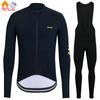 Raudax Winter Thermal Fleece Cycling Jersey Set Racing Bike Cycling Suit Mountian Bicycle Cycling Clothing Triathlon Clothing
