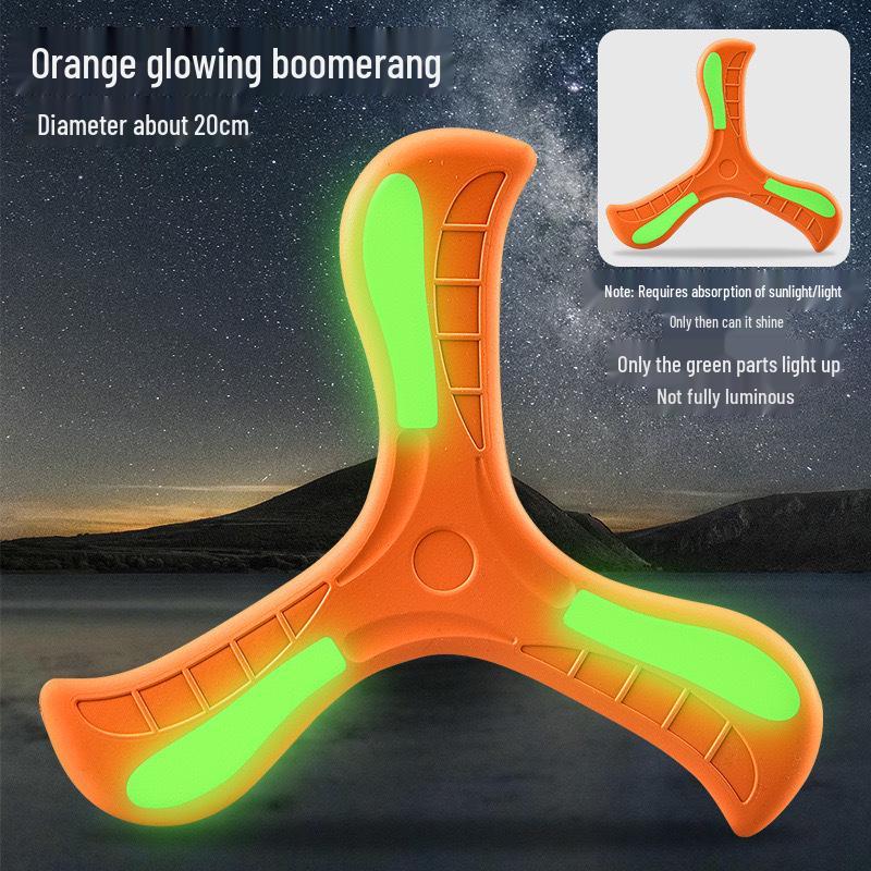 Kid's EVA Soft Boomerang Toy - Hand-Thrown Three-Leaf Dart for Flying Fun