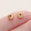 10Pcs/Pack 2*6mm 14/18K Gold Plated Alloy Flat Spacer Beads For Handmade DIY Jewelry Making Bracelet Necklace Accessories