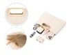 MUDUO 3-Way Clutch Bag for Women, Handbag, Crossbody Bag, Shoulder Bag, Fashionable Large Party Bag for Weddings, School Events, etc. (Ivory)
