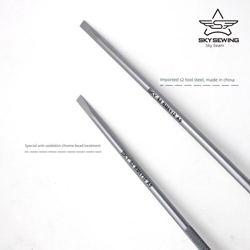 Sky Seam Screwdriver Wooden Handle 10-Inch 12-Inch One-Word Magnetic Tapping Knife Sewing Machine Special Screwdriver