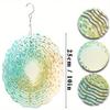 10 Zoll Metall Windspiel Anhänger mit 360 Haken Hängender Windspinner Gartendeko Outdoor Ornament für Terrasse Hof Alle Jahreszeiten Ohne Strom