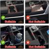 Aunginsy Car Central Control Gear Shift Panel Cover Cup Holder Trim Fit Toyot@a Tundra/Sequoia 2022-2025 Car Gear Shifter Console Anti-Scratch Panel