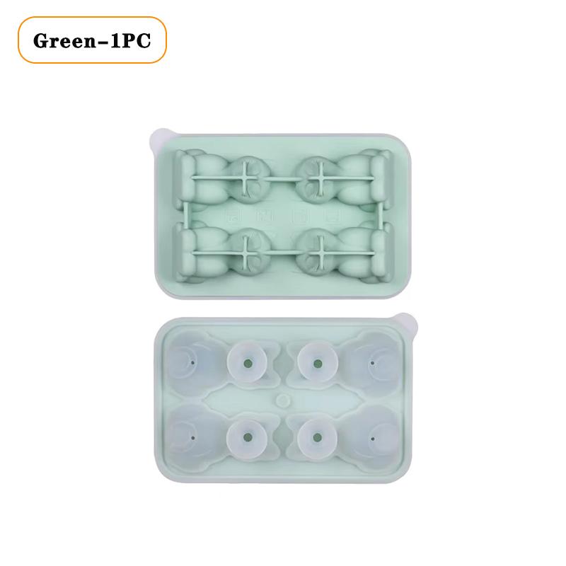 1/3/5PCS Cat Shape Silicone Ice Cube Tray Animal Ice Mold Kitten Ice Maker for Flexible Ice Tray for Whiskey Cocktail Water