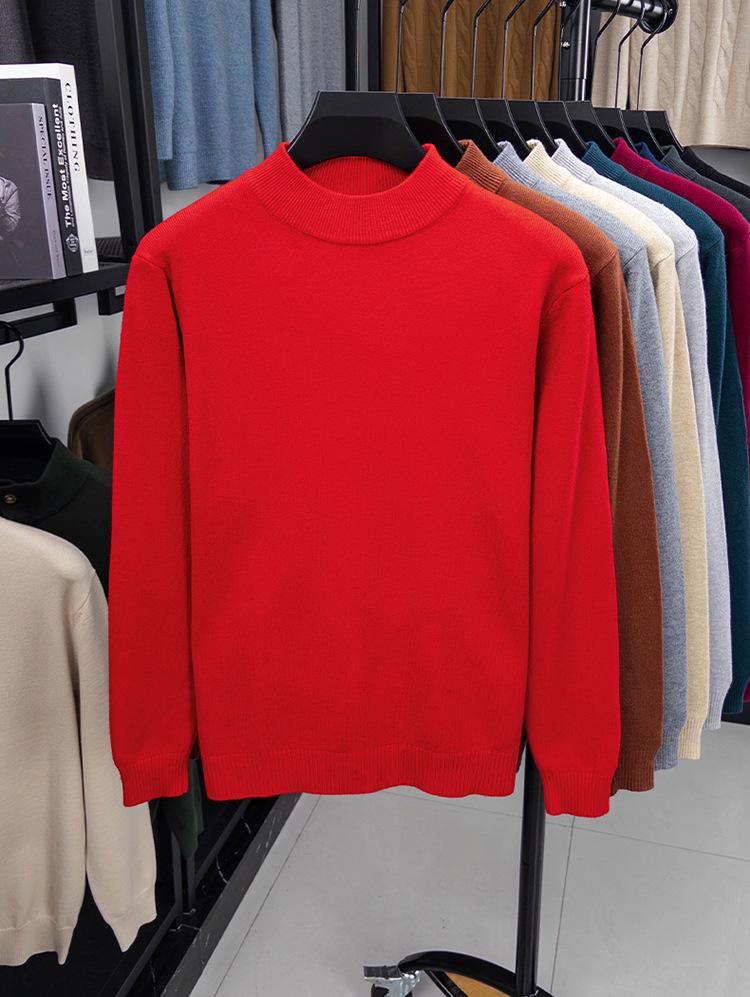 Pull Fin Homme Automne/Hiver - Décontracté, Doux pour la Peau, Couche de Base Chaude