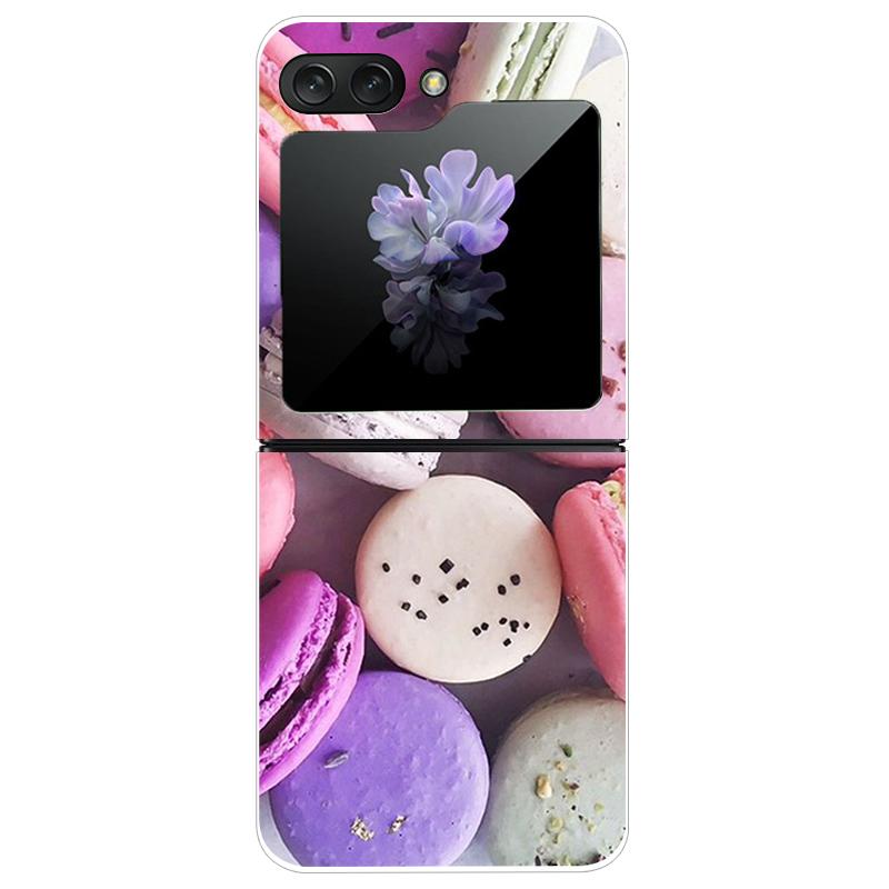 For Samsung Galaxy Z Flip 5 5G Case Cute Transparent PC Hard Case Back Cover For Samsung ZFlip5 Z Flip 5 Phone Coque Flip 5 Capa