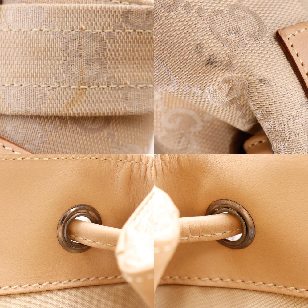 GUCCI Backpack Backpack Daypack 003.0242 beige GG canvas Women Used
