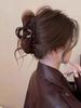 2025 Leopard Print High-End Large Shark Hair Clip for Women