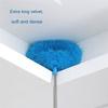 A84X-Retractable Duster Stainless Steel Long Handle Dusting Brush Car Household Cleaning Tools Durable Easy Install Gray