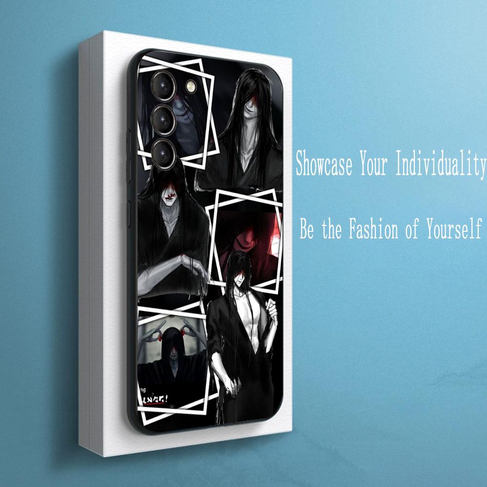 

H-homi-cipher crawling anime man Phone Case For Samsung Galaxy S26 S25 S24 S23 S22 S21 Plus Ultra Note20 Soft Black Galaxy S21 FE 5G