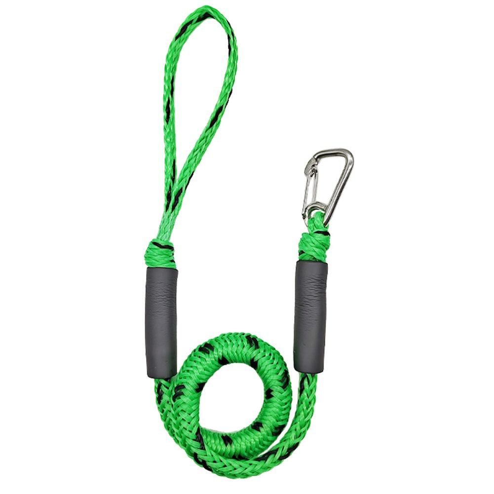 Boat Dock Line Mooring Rope With 316 Stainless Steel Clip, Dock Line Boat Ropes, Premium Bungee Boat Lines Accessories For Canoe Power Boat Kayak