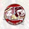 One Piece Anime Badge Pins Luffy Ace Law Childhood Cartoon Brooch Keychain Shiny Film Button Accessories Merchandise Collection