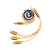 DKHN5 Retractable Car Charging Cable 3 in 1 Multi USB Cord For BMW Performance F25 F26 F15 F16 E90 E91 E92 E60 E84 G22 G32 F13 Sticker