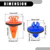 Partuto Fender Flare Clip No.75 49535010/7539735010 - Car Inner Bumper Door Fender Fastener Rivet