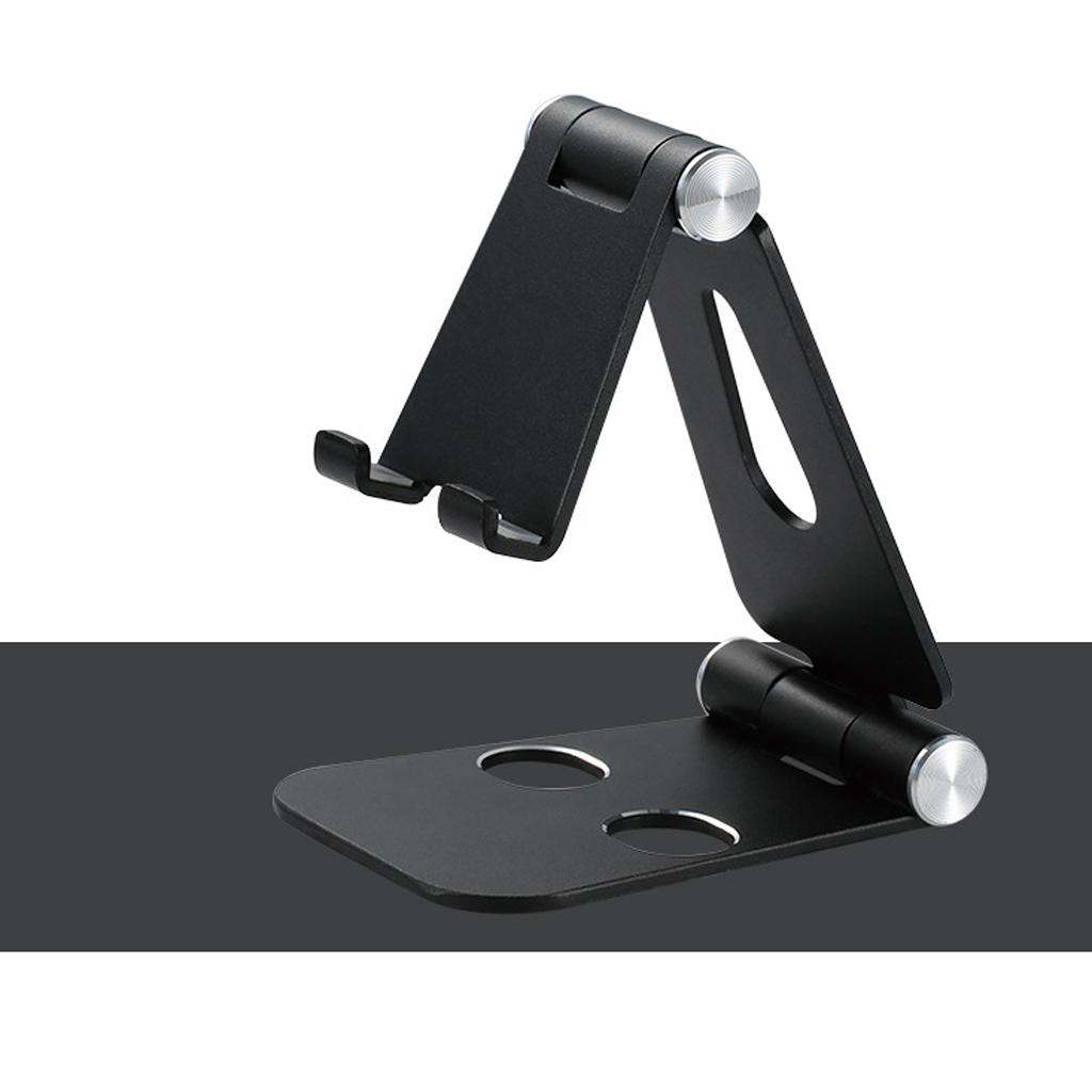 Aluminum Alloy Smartphone Holder , Tablet Black