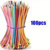 500/300/100pcs Colorful 4-Inch Nylon Zip Ties Ideal for Securing Cables Perfect for Use In Homes Gardens Garages And Workshops