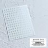 3D Laser Nail Stickers - Russian Symbols, Letters, Numbers for Influencer Style