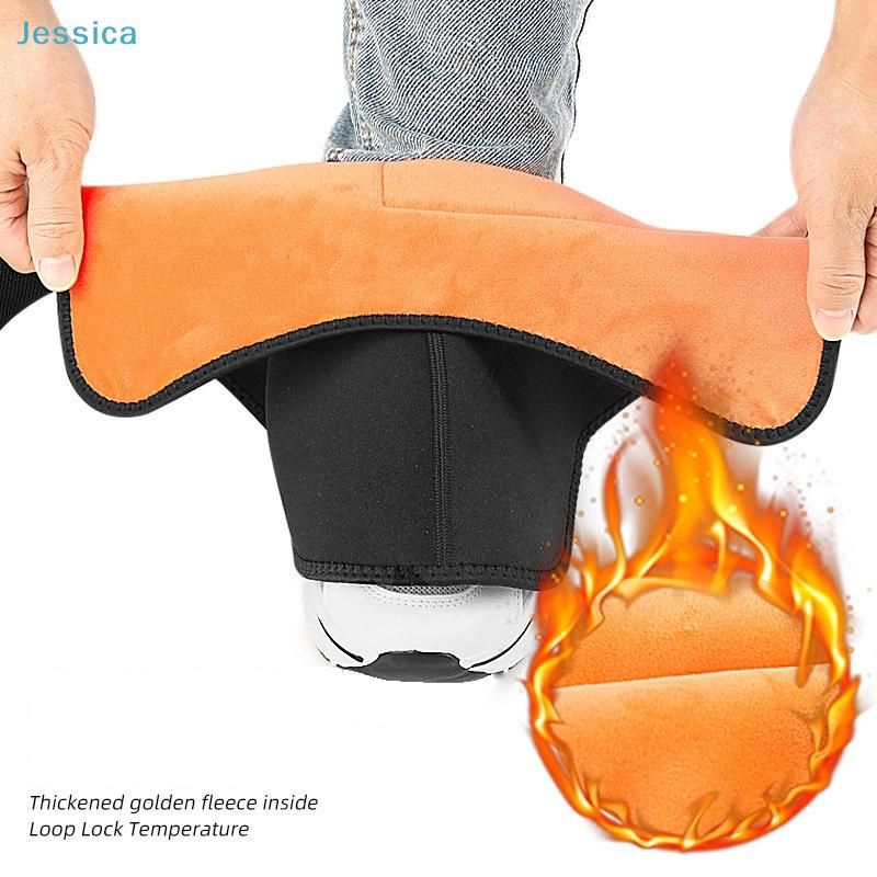 Electric Bike Thermal Ankle Warmers - Windproof Fleece Boot Covers for Winter Cycling