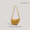 New niche fashion croissant bag, high-end sense versatile commuter half-moon bag, shoulder crossbody